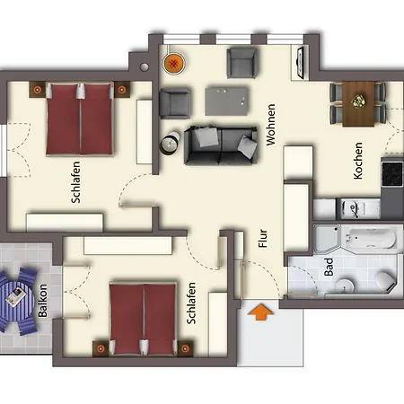 Апартаменты Brise Haus Buchenhof App 2 Херингсдорф